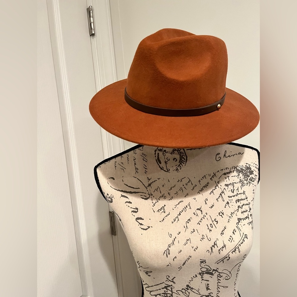 Burnt orange Fall Hat